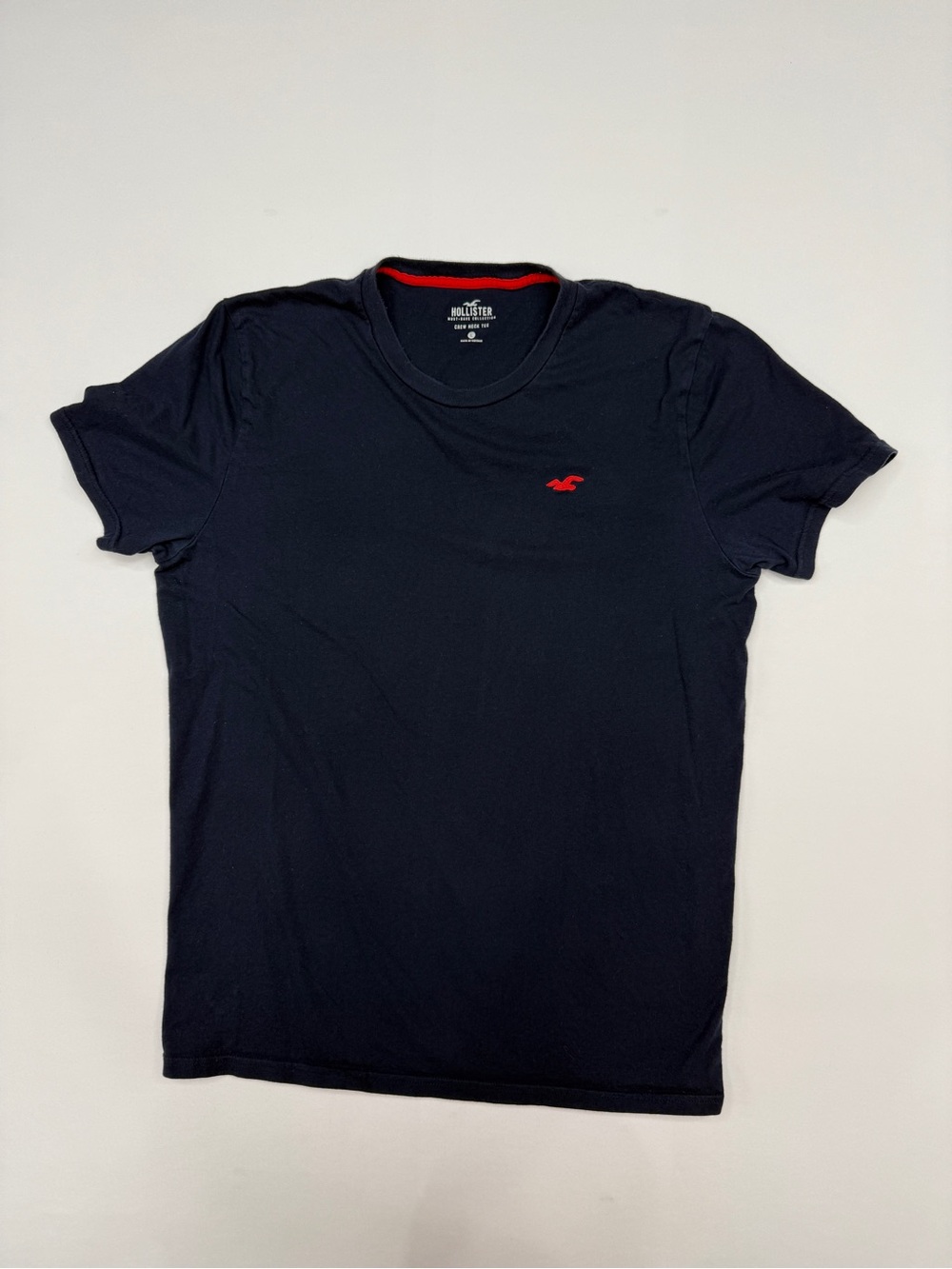 Hollister Must Have Collection Crew Neck Tee Dark Navy Blue Men's Size L